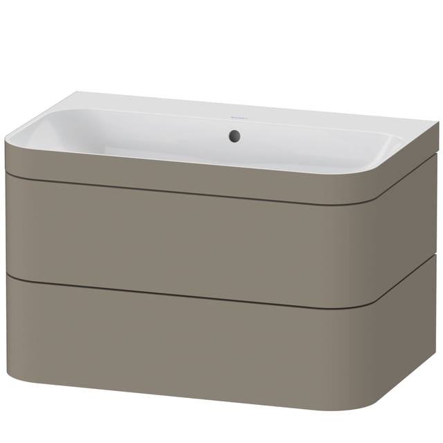 Duravit Möbelwaschtisch-Unterschrank Happy D.2 Plus 77,5x49cm, o HL, st-g s-matt, 2 Schubk.