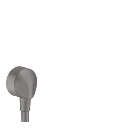 hansgrohe Schlauchanschluss Fixfit E o. Rückflussverh., brushed black chrome