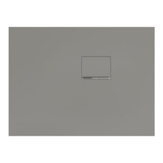 V&B Duschwanne Squaro Infinity 100x75x4cm, gr, Eck-Einbau re gegen Wand