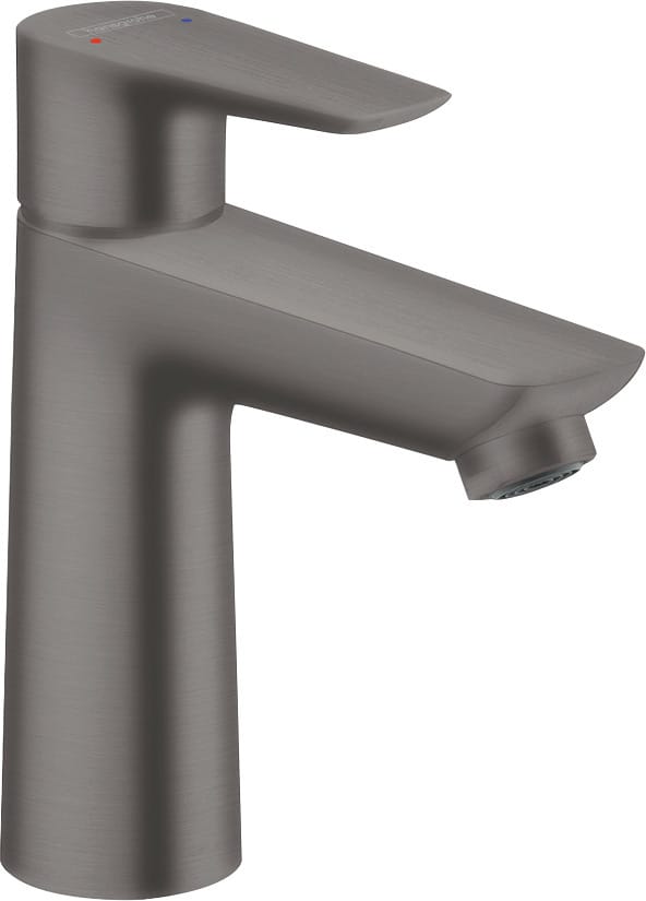 hansgrohe Waschtisch-Einhebelmischer 110 Talis E o. Ablaufgarnitur, brushed black chrome
