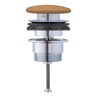 Duravit Push-Open-Ventil für Waschtische mit Überlauf, weiß