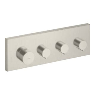 hansgrohe Fertigmontageset Axor Starck UP-Thermostat, eck., 3 Verbr., Edelstahl-Optik