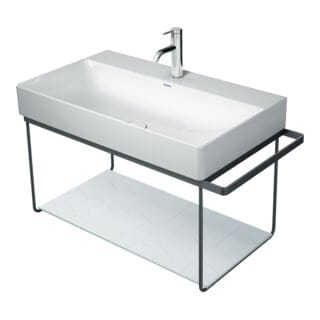 Duravit Metallkonsole DuraSquare 86,5x45cm, wandhängend, schwarz matt