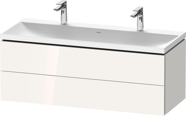 Duravit Möbel-Set L-Cube 120x48x48cm, m 2 HL, 2 Schub., we. hgl