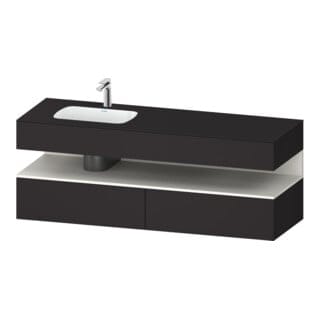 Duravit Einbauwaschtisch-Möbel-Set Qatego 160x50x60cm, Kon-WTU, B l, w m/Gr matt