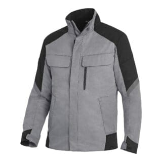 FHB Jacke Frank, Softshell, Gr. L, grau/schwarz
