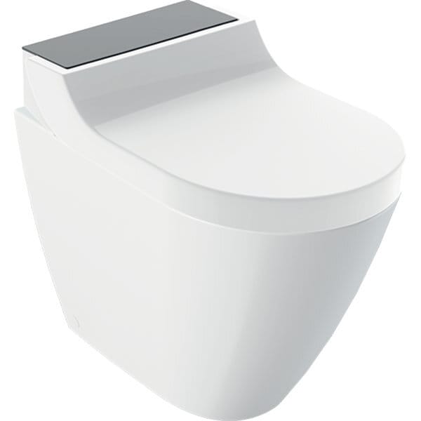 Geberit WC-Komp. AquaClean Tuma Comfort mit Stand-WC, tief, schwarz