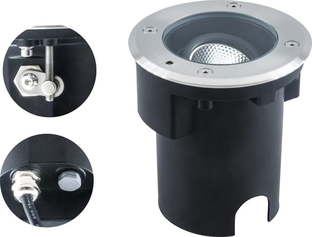 EVN Lichttechnik LED-Bodeneinbauleuchte 3000K IP67 alu PC67107002