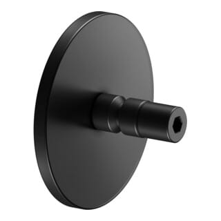 Keuco Klebe-Set Nr. 5 schwarz matt, mit Rosette