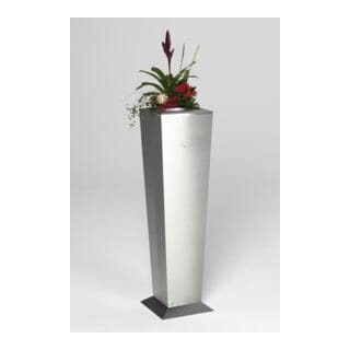 VAR Ascher H 110 mit Aschereinsatz/Einsatz für Pflanzen Edelstahl 1,4 l