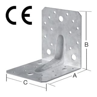 VORMANN Winkelverbinder 105 x 105 x 90mm mit CE? Ja Stahl sendverz.