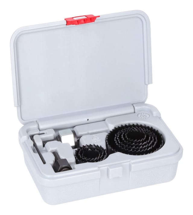 Bosch Wood and Drywall Lochsägen-Set mit Aufsteckhalter + Zentrierbohrer, 22-68x15 mm