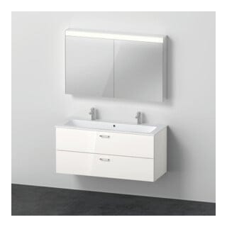 Duravit Möbel-Set XBase 40x28,8cm, WT 2HL, WTU 2 SBK, Spanplattenschraube, w gl