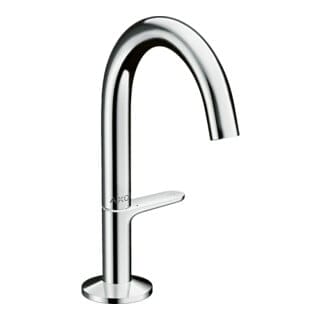 hansgrohe Waschtisch-Einhebelmischer Sel. 140 Axor One Ausl. 122mm, m Push-Open-Ablaufg., chrom