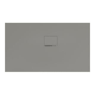 V&B Duschwanne Squaro Infinity 130x75x4cm, gr, Eck-Einbau re gegen Wand