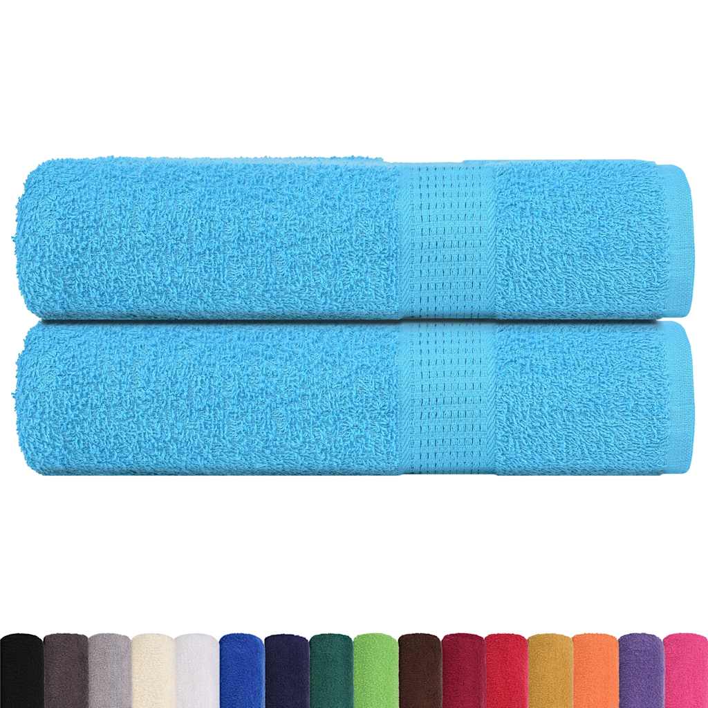 Badetücher 2 Stk. Türkis 100x150 Cm 360 G/m² 100% Baumwolle Vidaxl