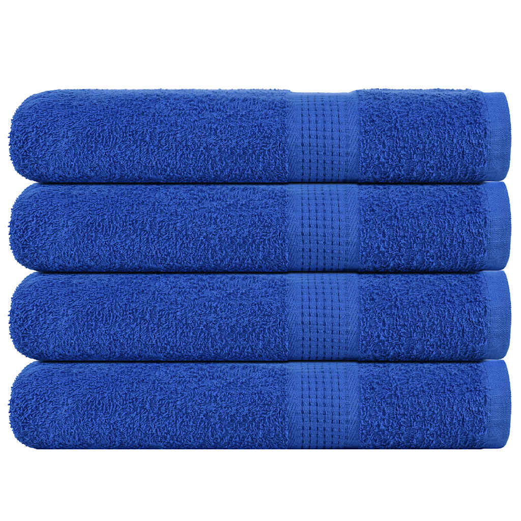 Handtücher 4 Stk. Blau 100x200 Cm 360 G/m² 100% Baumwolle Vidaxl