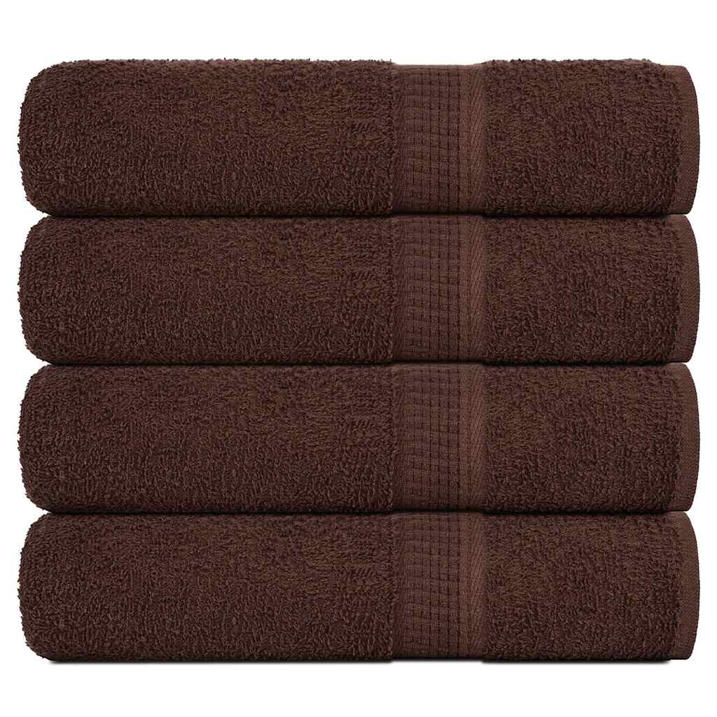 Duschtücher 4 Stk. Braun 70x140 Cm 360 G/m² 100% Baumwolle Vidaxl