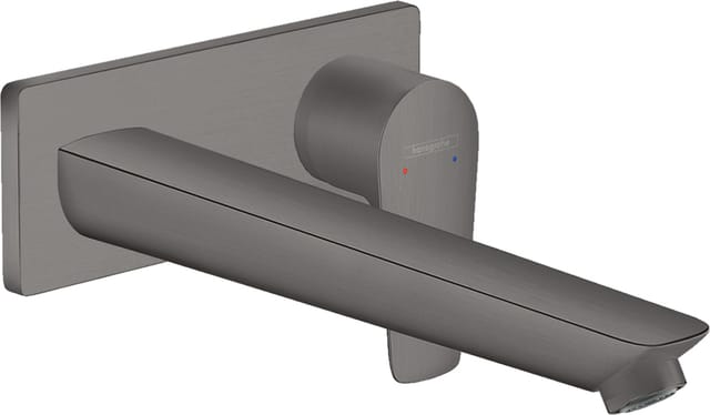 hansgrohe Fertigmontageset Talis E UP-Waschtisch-Einhebelmischer, Ausl. 225mm, brush. bla vc