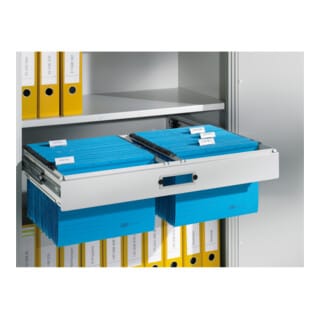 C+P Hängerahmen für Hefter DIN A4, für Aktenschrank mit Drehtüren B930xT400mm Farbe Lichtgrau