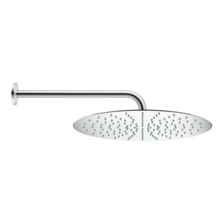 Duravit Brausearm 410mm, chr, geb., Wandmont., Ros. rund