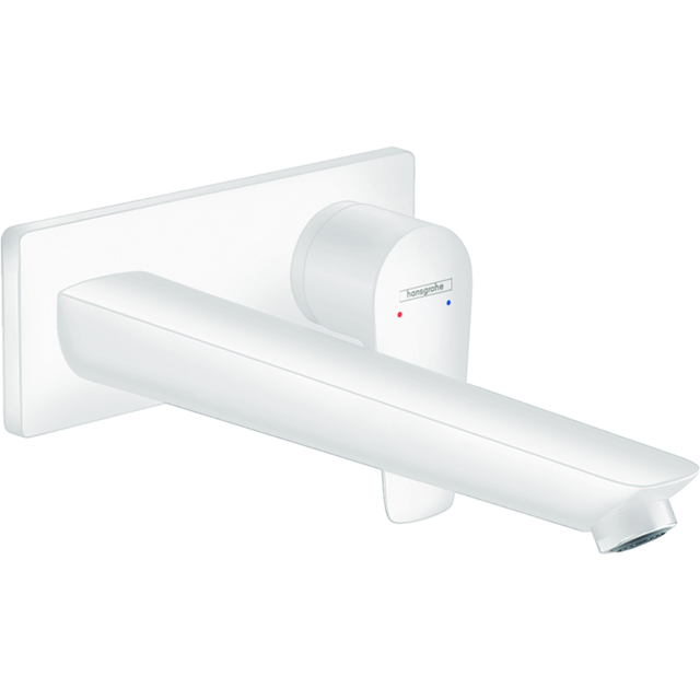 hansgrohe Fertigmontageset Talis E UP-Waschtisch-Einhebelmischer, Ausladung 225mm, mattweiß