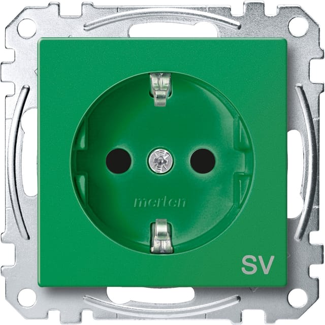 Merten SCHUKO-Steckdose gn SV MEG2300-0304