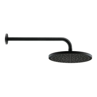 Duravit Brausearm 410mm, sw m, geb., Wandmont., Ros. rund