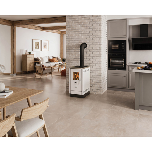 JUSTUS Holzherd »Linz 50«, weiß, 7 kW - weiss