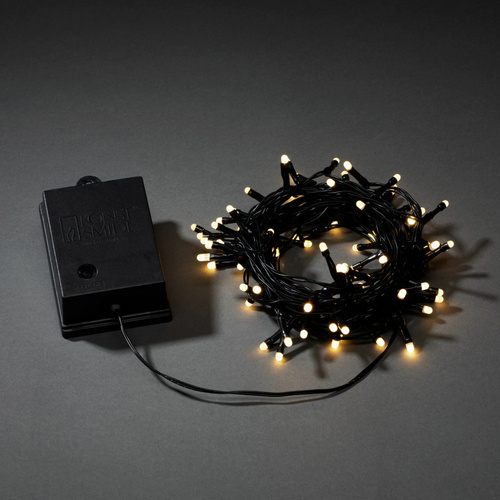 Konstsmide LED-Lichterkette, schwarz, Kabellänge: 8,4 m - weiss Bild 3