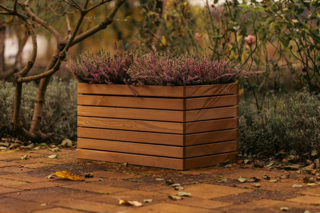 Upyard Hochbeet ProPlanter Triple Holz 98 x 36,5 cm natur