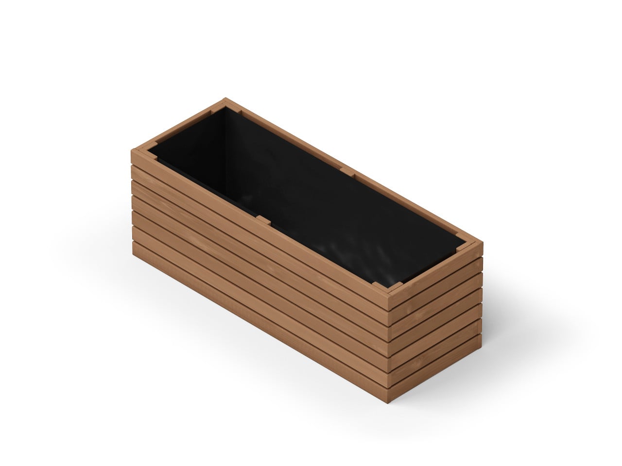 Upyard Hochbeet ProPlanter Triple Holz 98 x 36,5 cm natur Bild 2