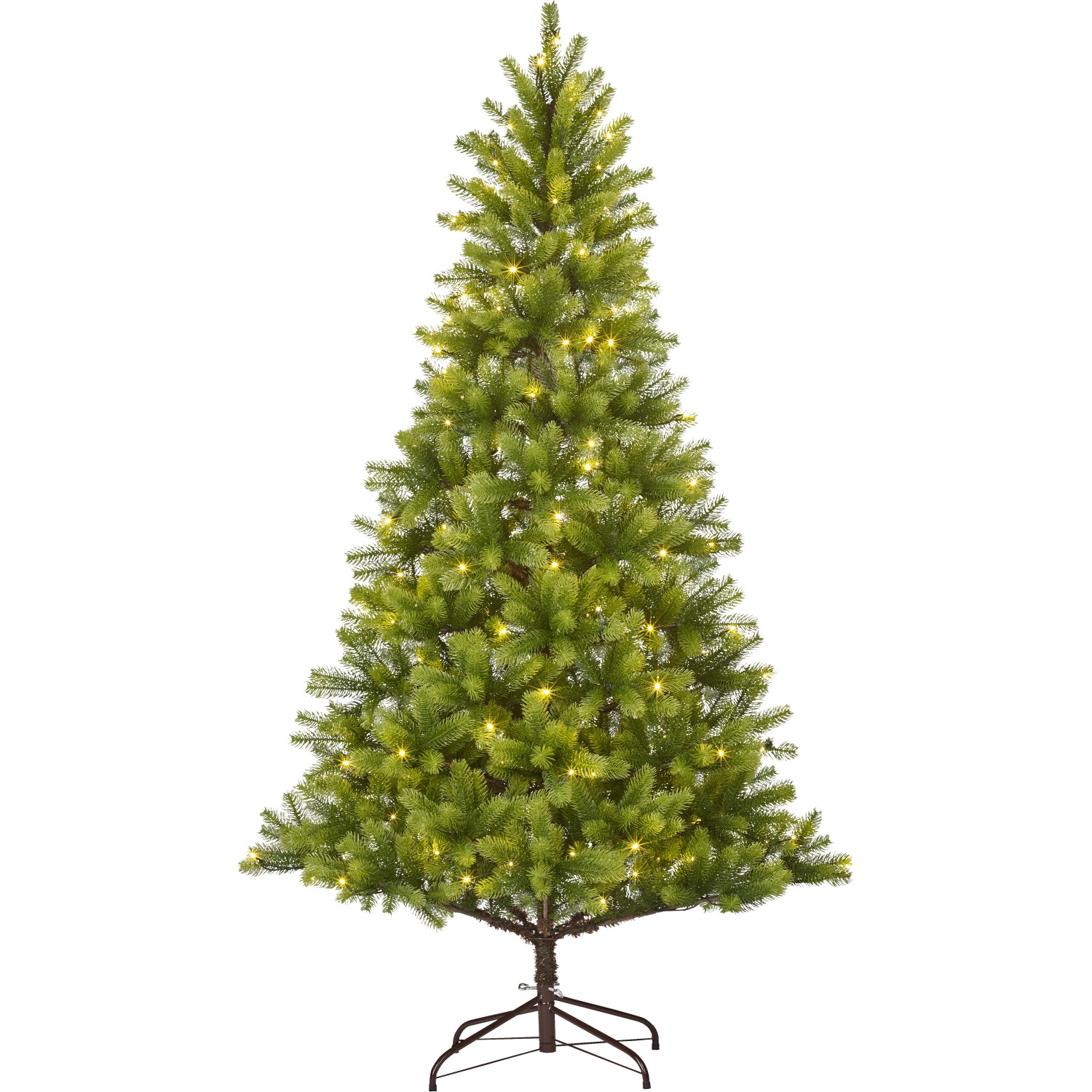 Künstlicher Weihnachtsbaum LED Tannenbaum Nagano 210 cm Kunsttanne Grün