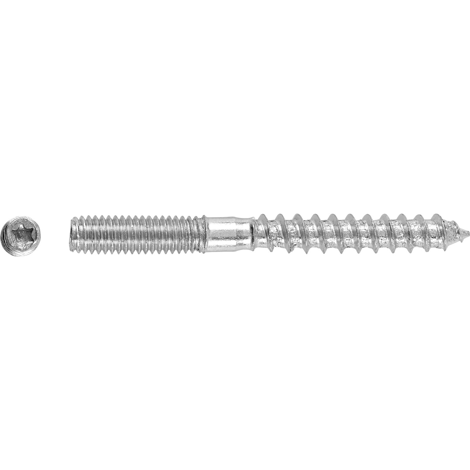 Stockschrauben Ø 8 mm x 80 mm Stahl 10 Stück