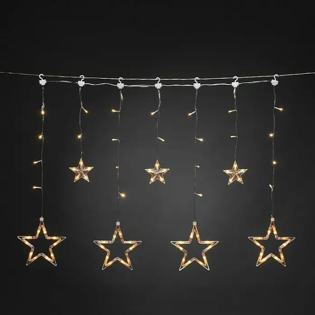 Konstsmide LED-Lichtervorhang, 4,9 W, Kunststoff - transparent