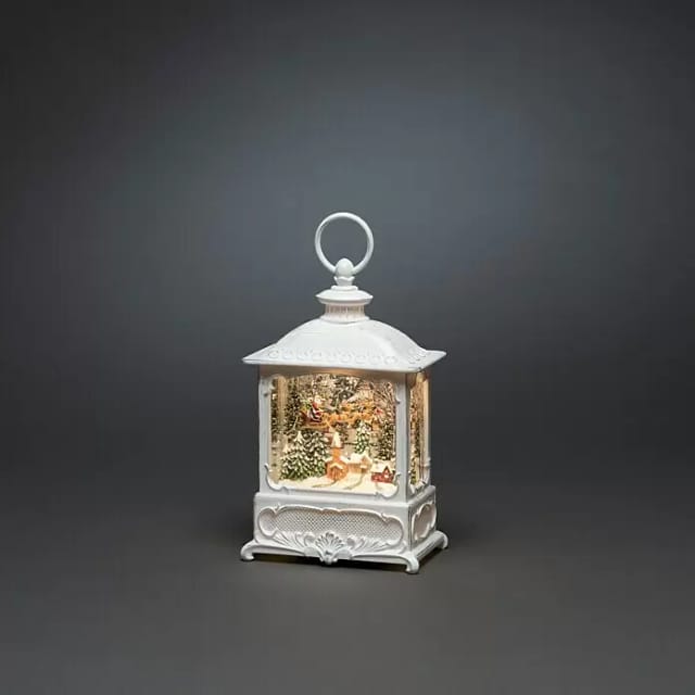 Konstsmide LED-Wasserlaterne, Kunststoff, BxHxL: 8,5 x 25 x 13,5 cm, inkl. Leuchtmittel - weiss