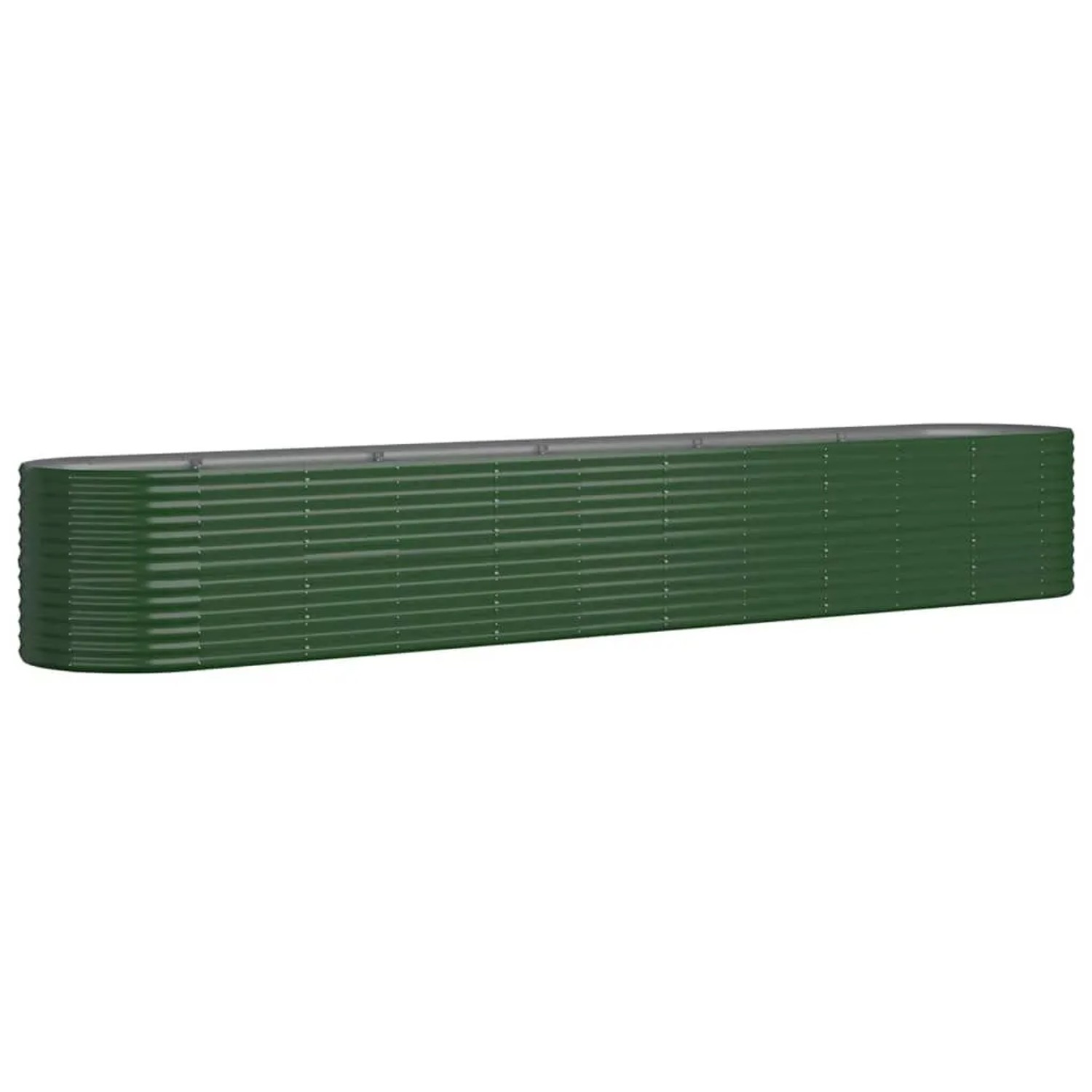 Furnicato Hochbeet Verzinkter Stahl 440x80x68 Cm Grün