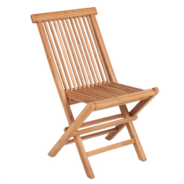 DEVRIES Garten-Klappstuhl »Woodie«, BxH: 47 x 89 cm, Teakholz - braun