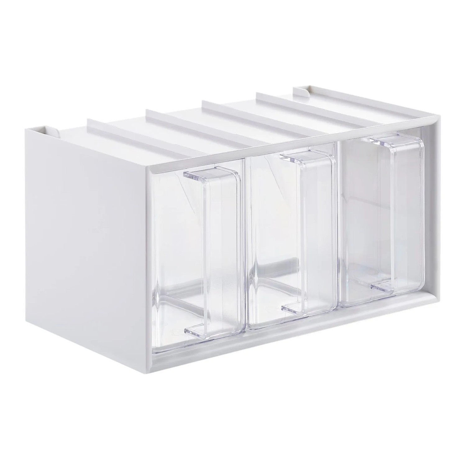 SOTECH Schüttenkasten 267 x 146 x 150 mm mit 3 Schütten Glasklar