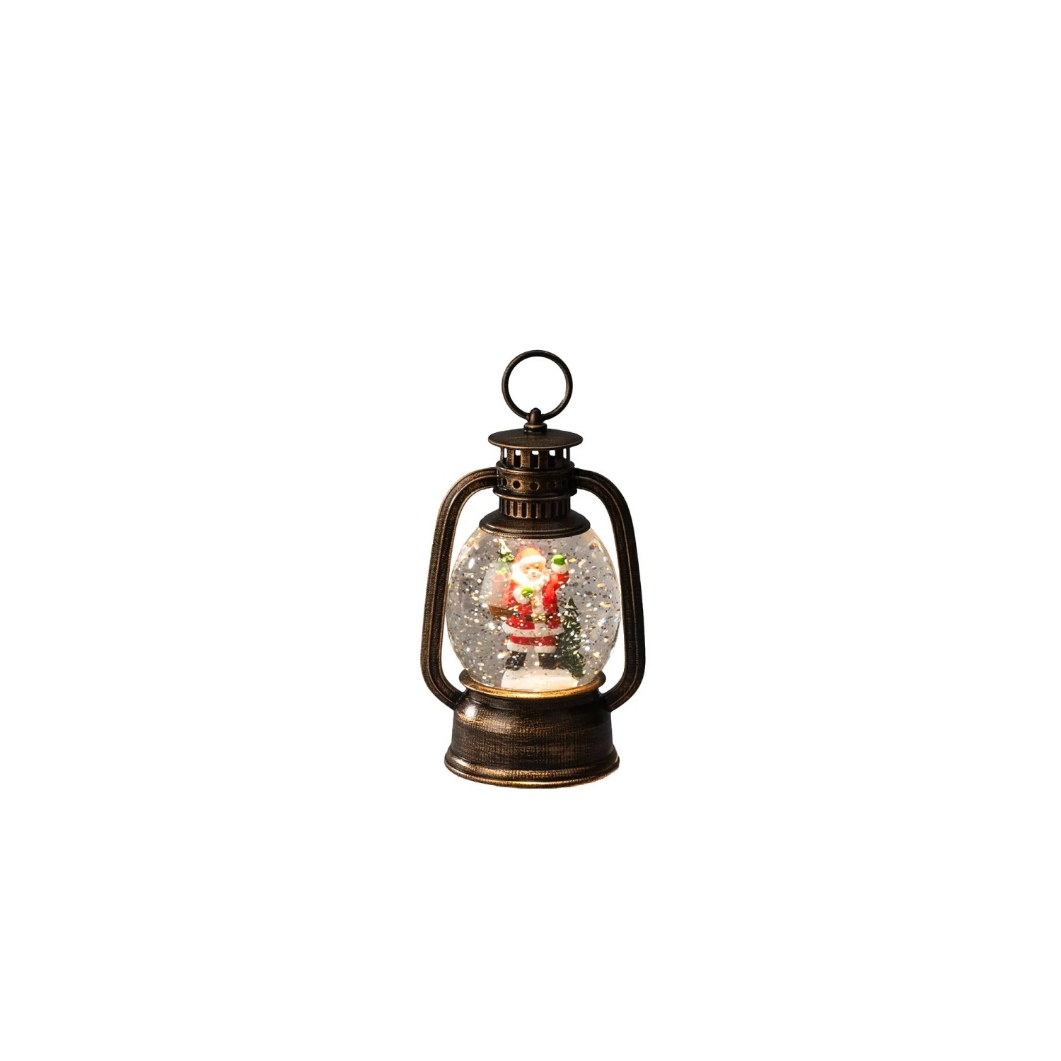 Konstsmide LED-Wasserlaterne Weihnachtsmann für Innen 16,6 cm x 10,5 cm Braun