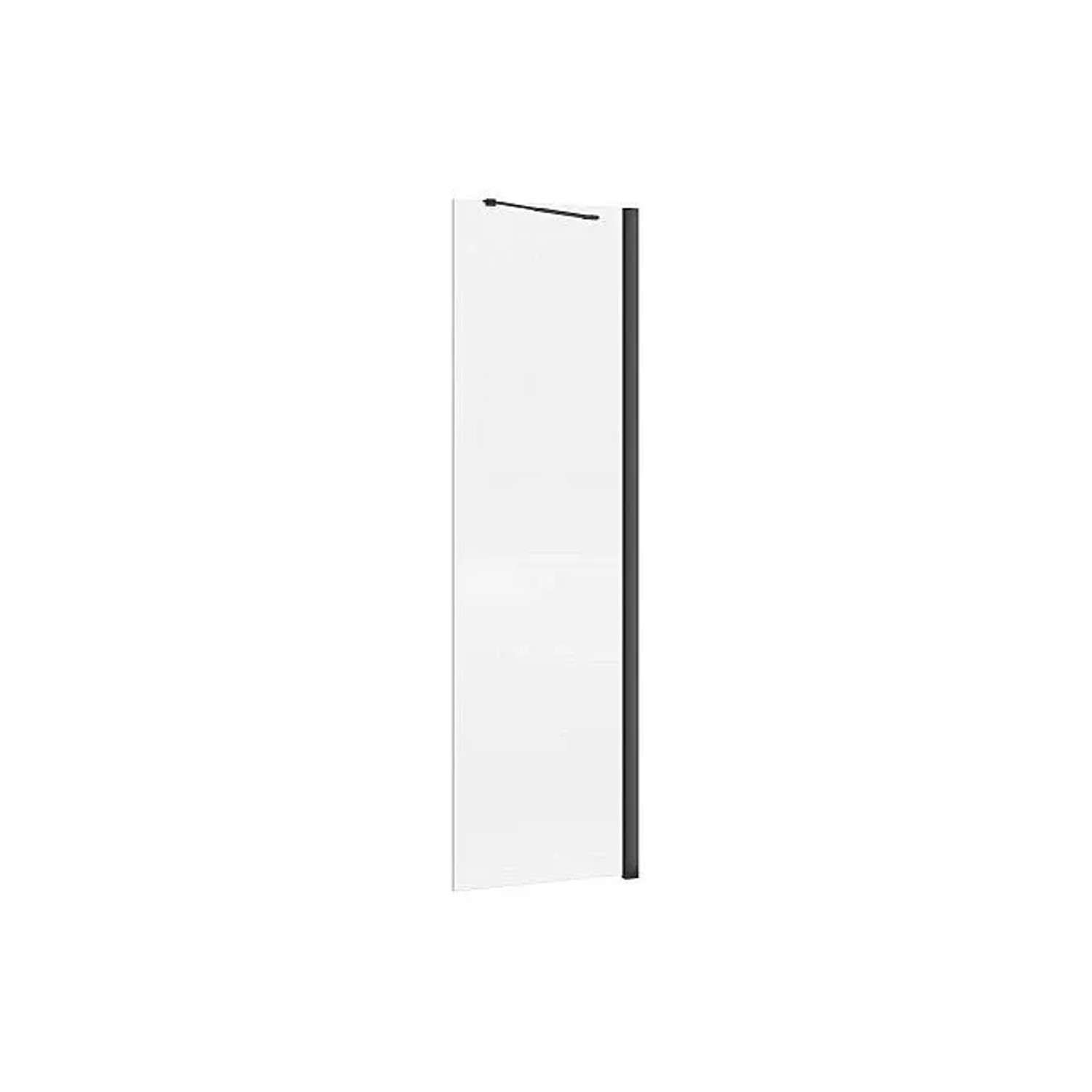 Vente-unique Duschwand Daren Schwarz 60 cm