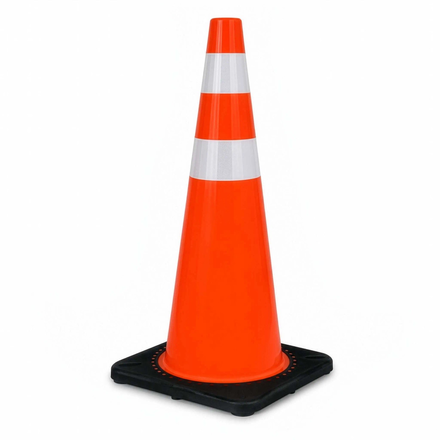 Wiltec Verkehrskegel 90Cm Gummi Leitkegel Pylon Straße Warnkegel Verkehrshütchen