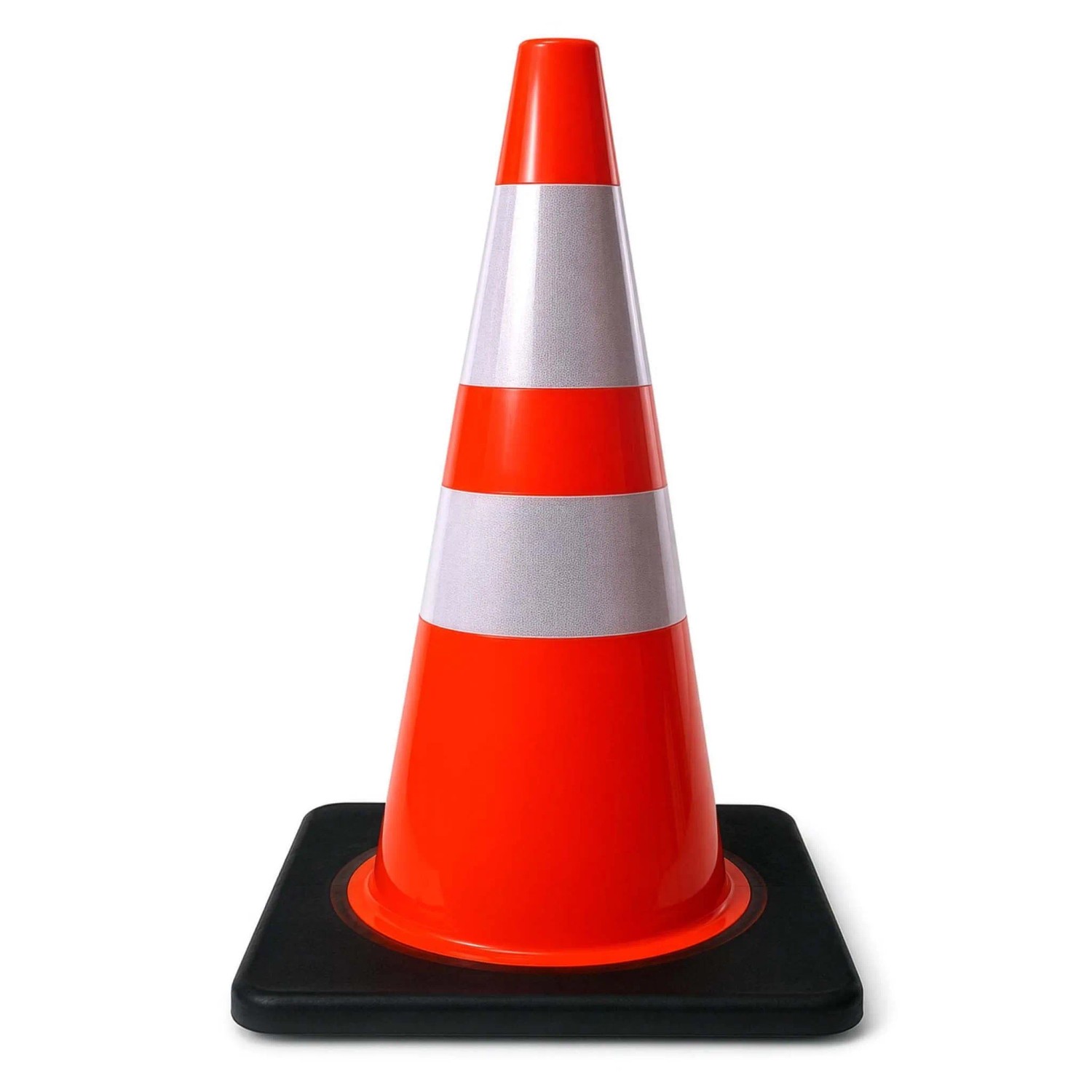 Wiltec Verkehrskegel 70Cm Gummi Leitkegel Pylon Straße Warnkegel Verkehrshütchen