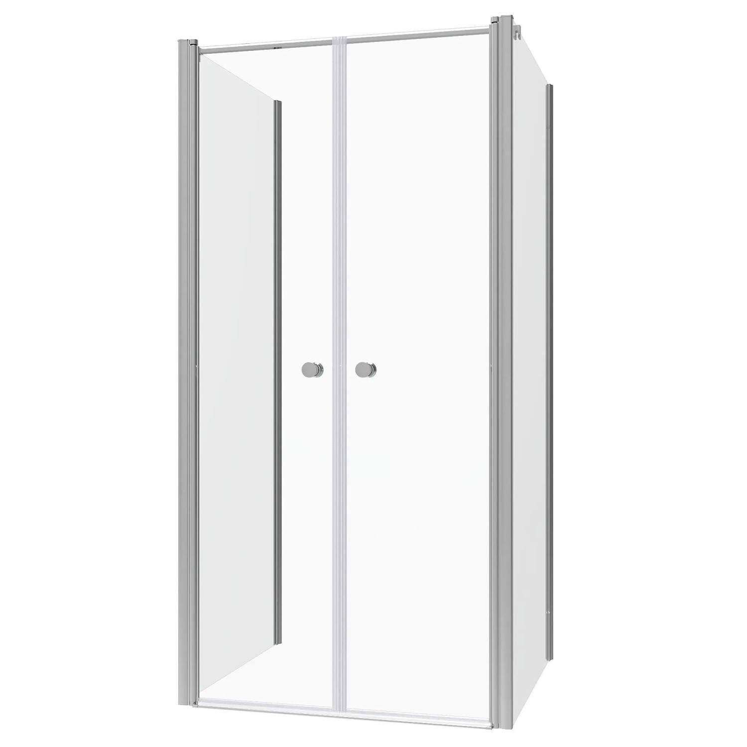 Aquabatos U-Duschkabine 90 x 95 x 90 cm U-Kabine mit Drehtür 6mm ESG Duschabtrennung Pendeltür 195 cm Duschtür NANO Glas Dusche