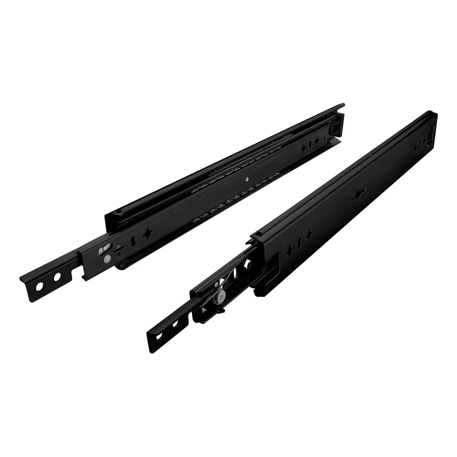 SOTECH Schwerlastauszug 120 kg KV1-120-H58-800 EH 800 mm Nicht Trennbar Schwarz VarioSlide Einhandverriegelung mit Lock In Out