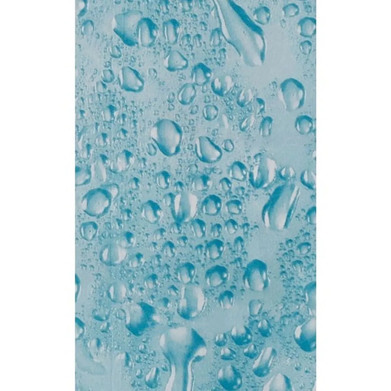 Euroshowers Duschvorhang Wassertropfen 180 x 200 cm mit 12 Ringen