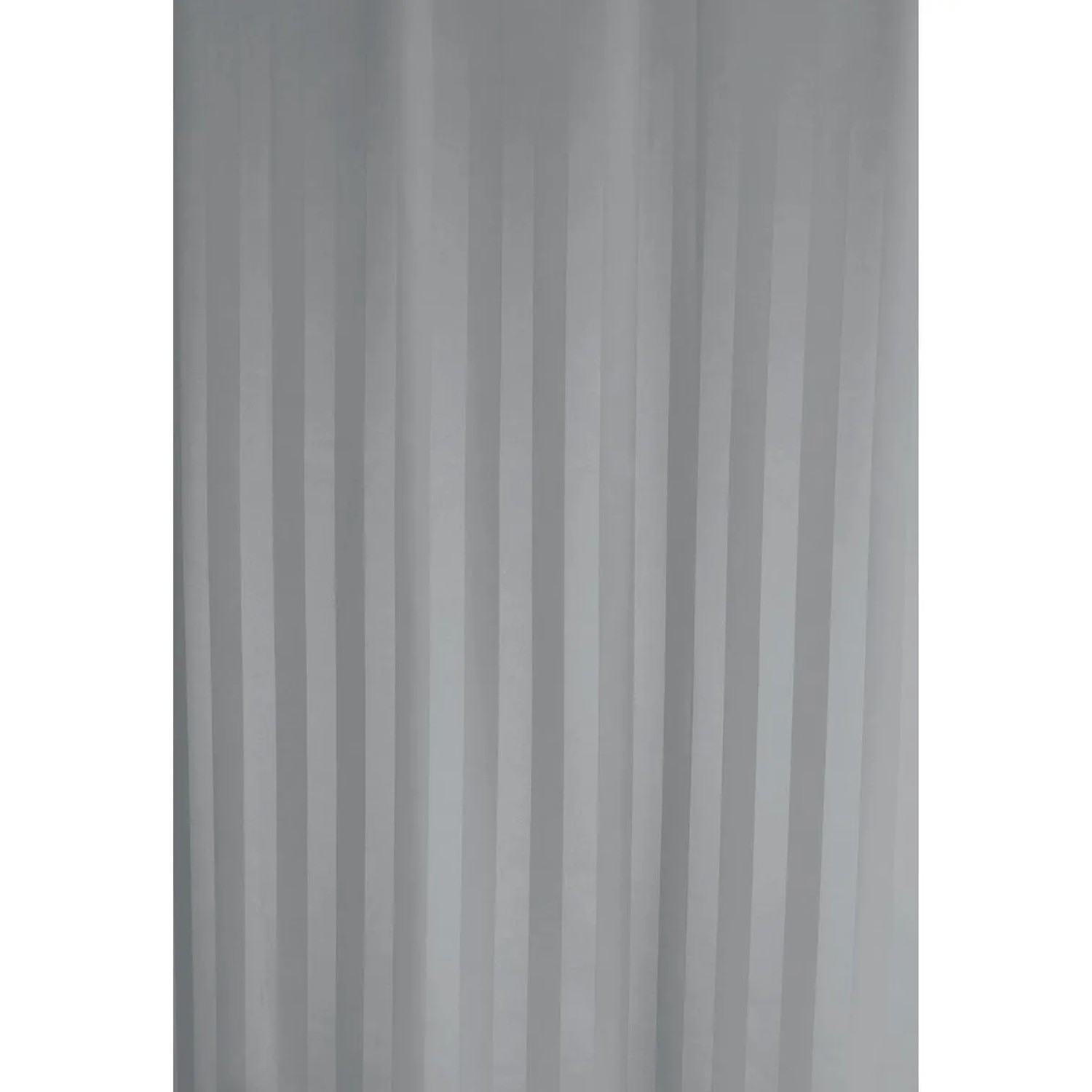 Euroshowers Duschvorhang Zober Grau 180 x 200 cm mit 12 Ringen