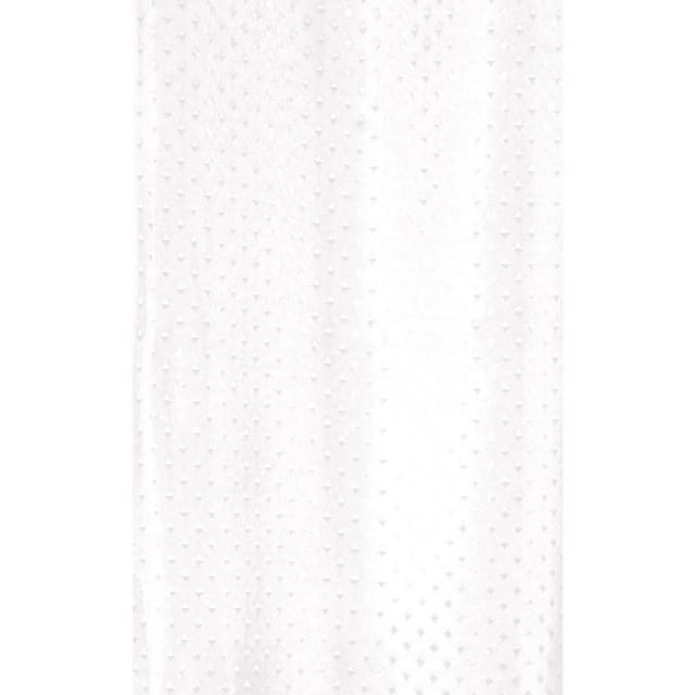 Euroshowers Duschvorhang Weiß Extra Lang 180 x 240 cm Polyester