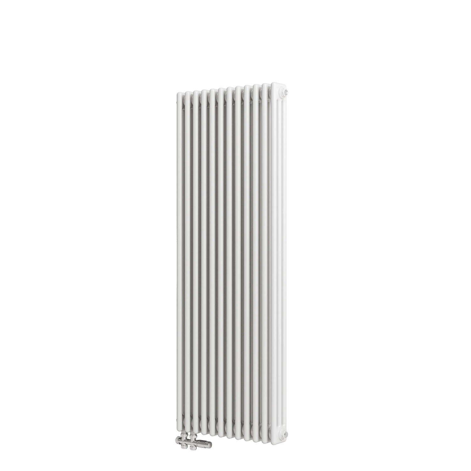Duschparadies Traditioneller Heizkörper 1500 x 560 mm 1886W Dreilagig Gusseisenstil Weiß
