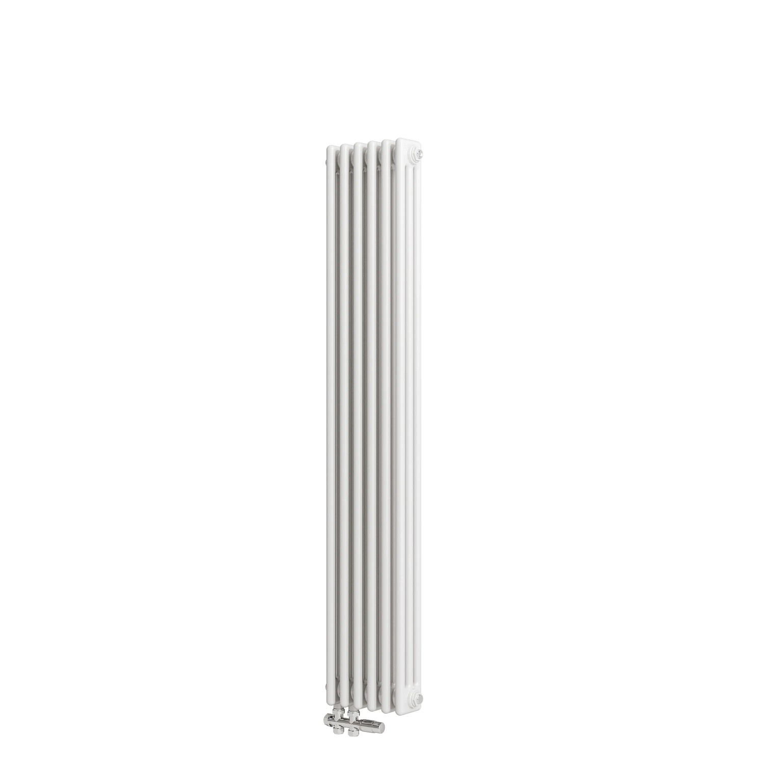 Duschparadies Traditioneller Heizkörper 1500 x 290 mm 991W Dreilagig Gusseisenstil Weiß